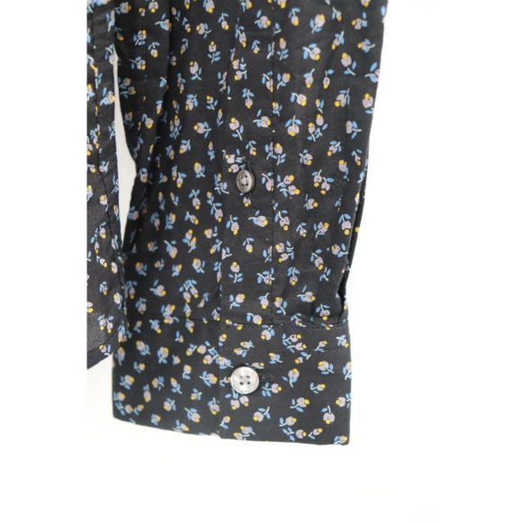 Paul Smith Navy Floral Casual Button Down Shirt - Picture 4 of 11